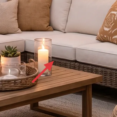 potted plant on coffee table